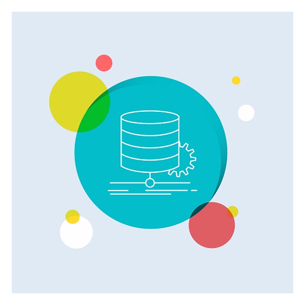 Algorithm,,Chart,,Data,,Diagram,,Flow,White,Line,Icon,Colorful,Circle database