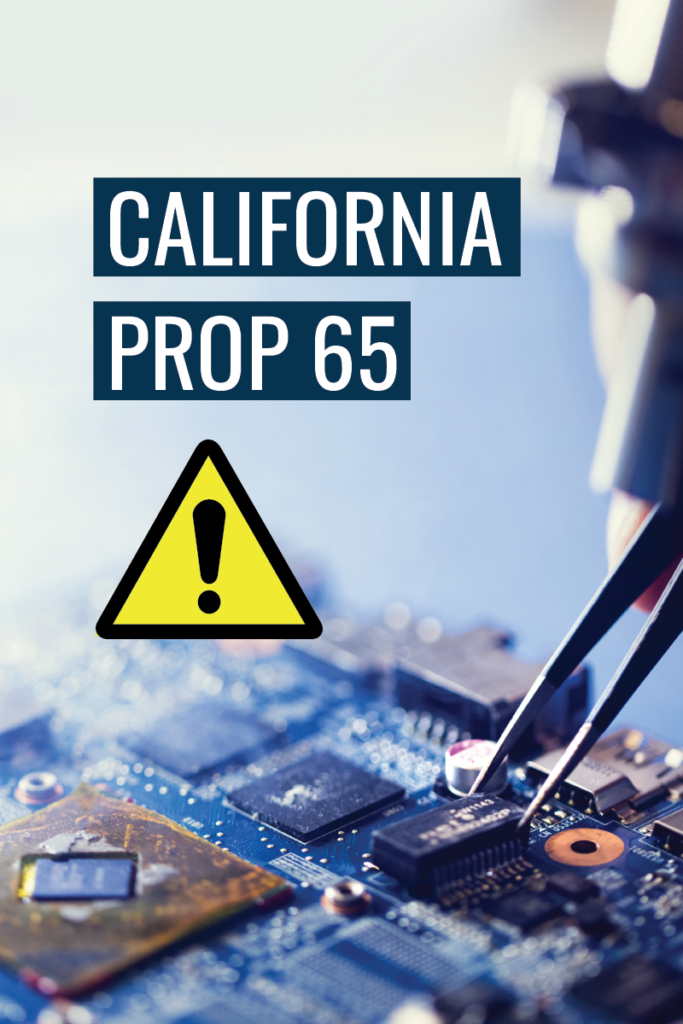 California Amends Proposition 65 Warning Label Requirements